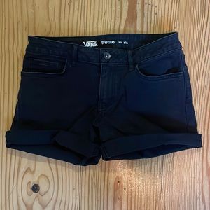 Vans black denim shorts boyfriend jean shorts 3 / 26